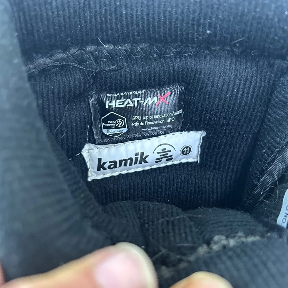 Kamik NationPro Winter Boots‎ Mens 11/10 Black Waterproof Insulated Thinsulate *